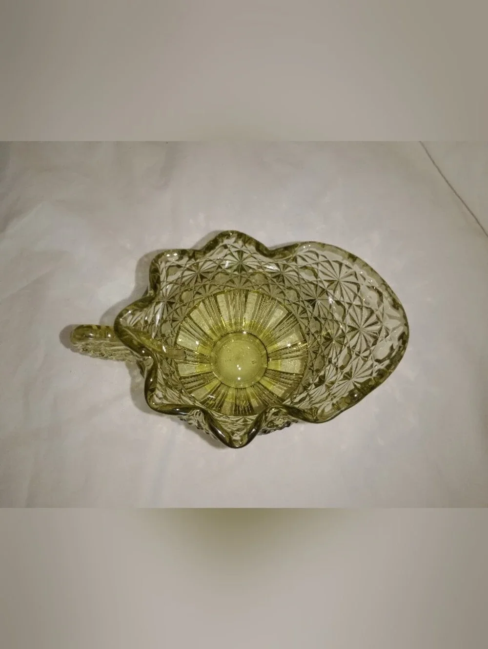 Vintage Fenton Daisy And Button Glass Creamer 2 7/8